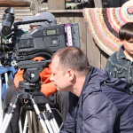 Режиссер Ринат Халилуллин на съемочной площадке фильма "Пальто на вырост"